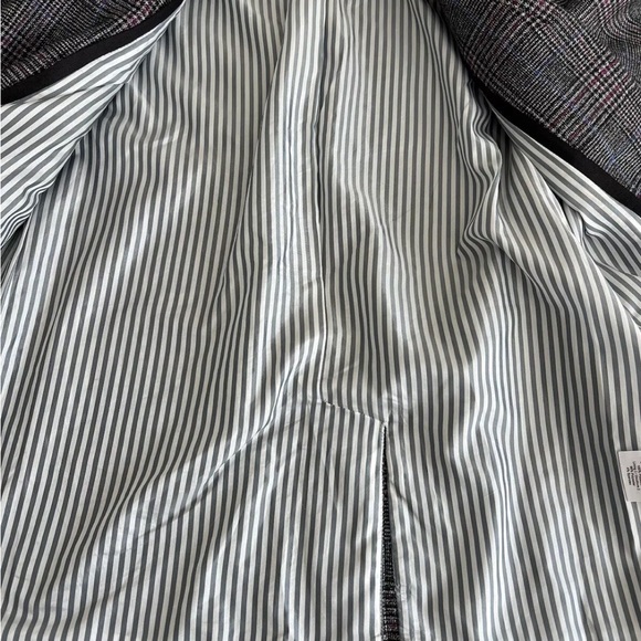 $698 Veronica Beard Martel Dickey Jacket Jacket Wool Blazer Grey plaid sz 6 - Picture 8 of 16